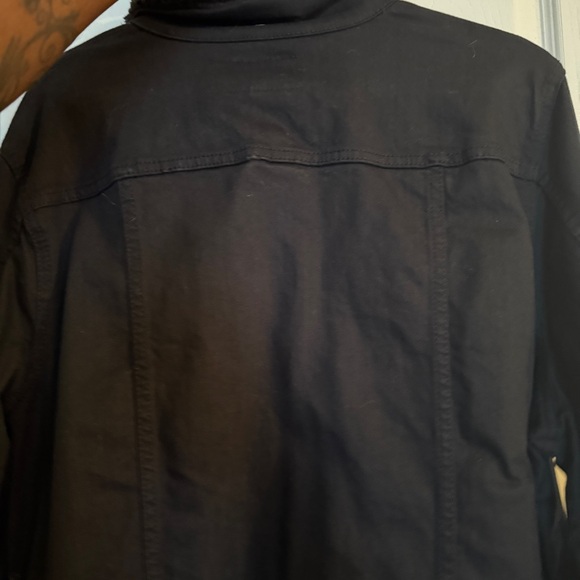 Torrid Black Jean Jacket with Sherpa Collar - Picture 6 of 6